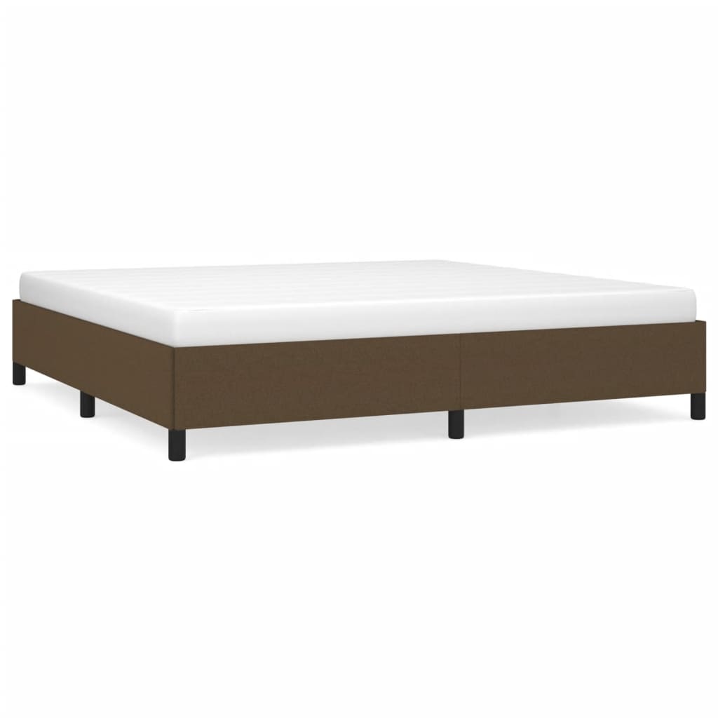 Okvir za krevet bez madraca tamnosmeđi 200x200 cm od tkanine