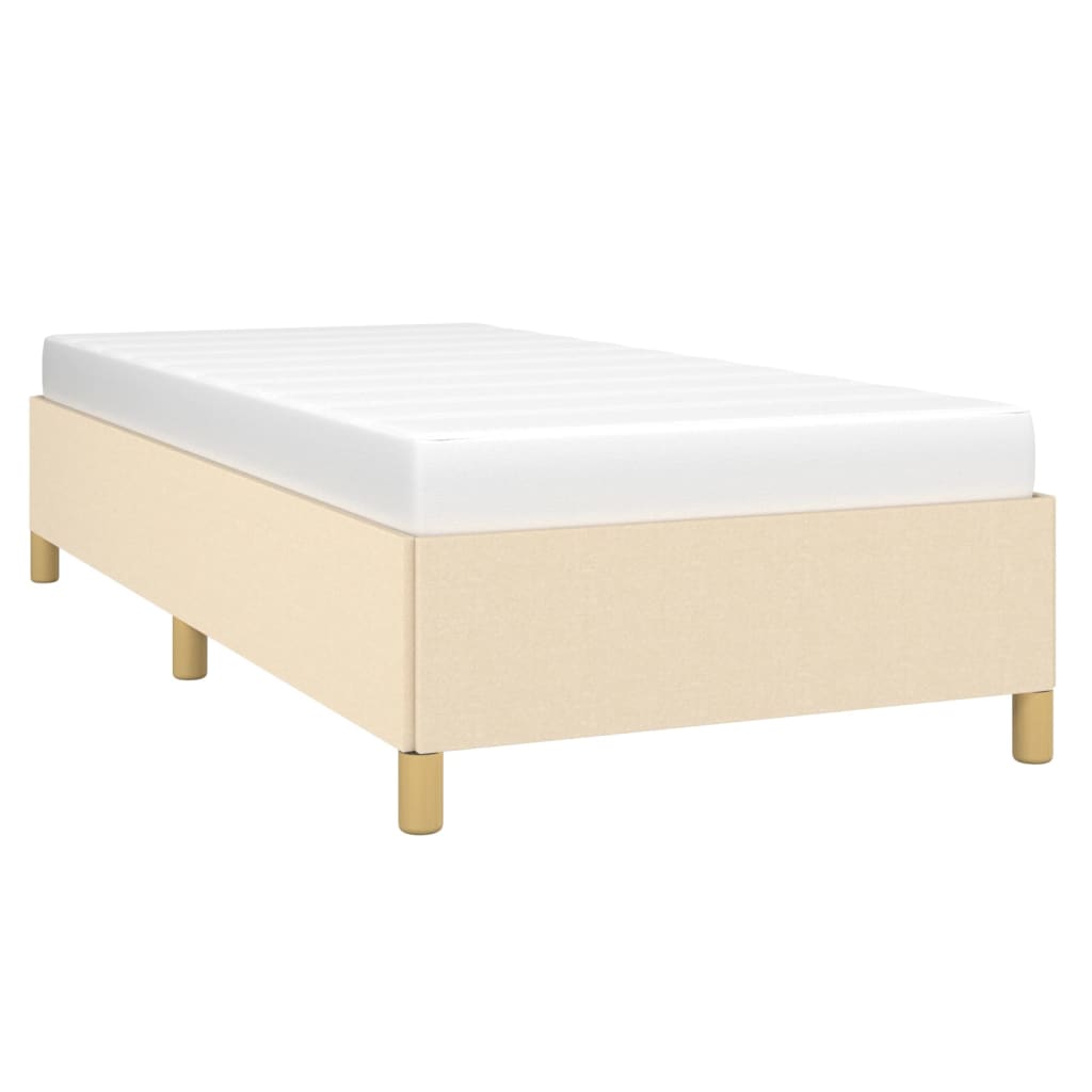Okvir za krevet bez madraca krem 90x190cm od tkanine