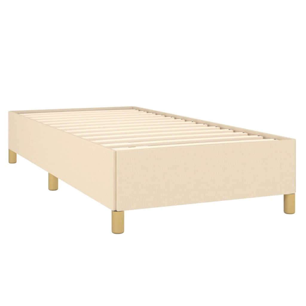 Okvir za krevet bez madraca krem 90x190cm od tkanine