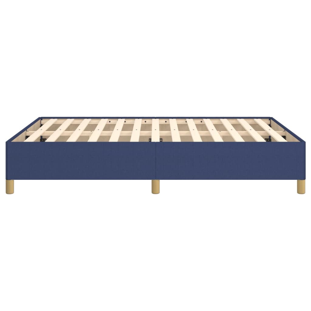 Okvir za krevet bez madraca plavi 140 x 190 cm od tkanine