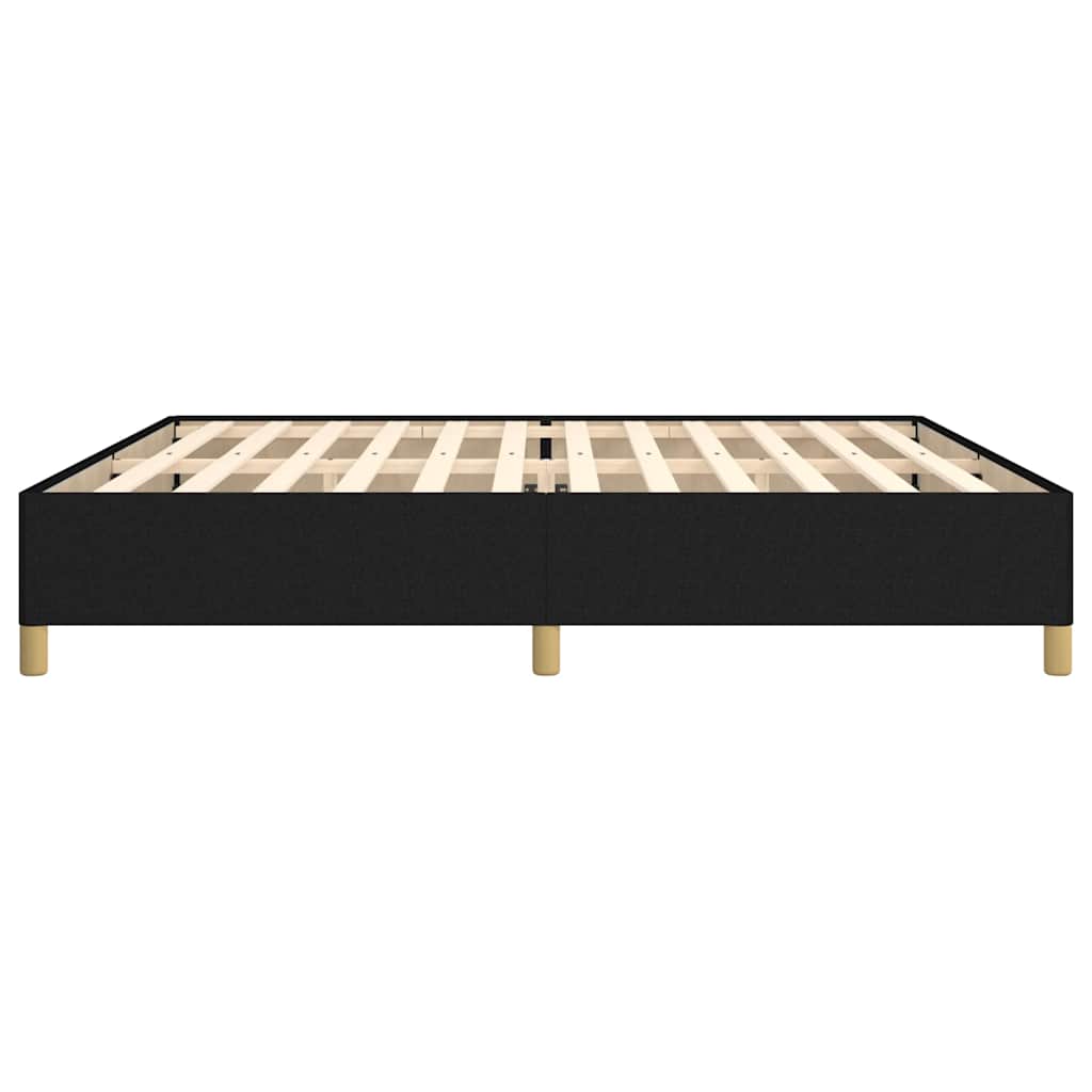 Okvir za krevet bez madraca crni 200x200 cm od tkanine
