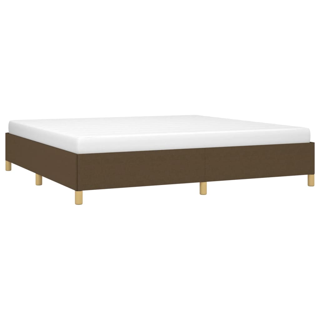 Okvir za krevet bez madraca tamnosmeđi 200x200 cm od tkanine