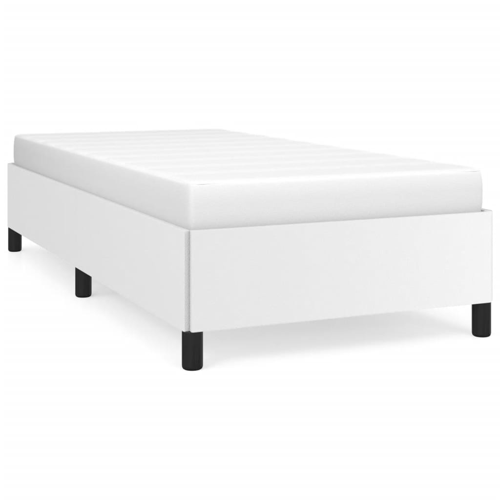 Okvir za krevet bijeli 80 x 200 cm od umjetne kože
