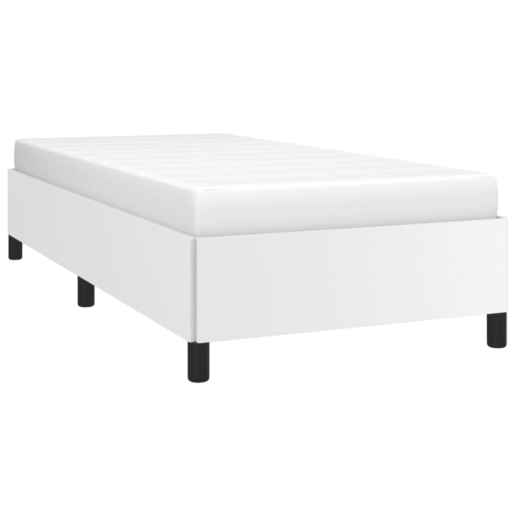 Okvir za krevet bijeli 80 x 200 cm od umjetne kože