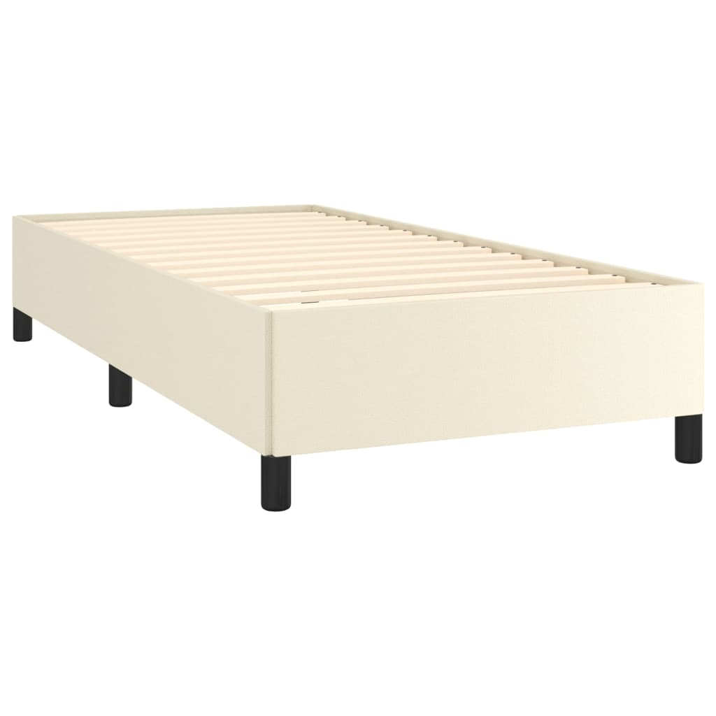 Okvir za krevet krem 80 x 200 cm od umjetne kože