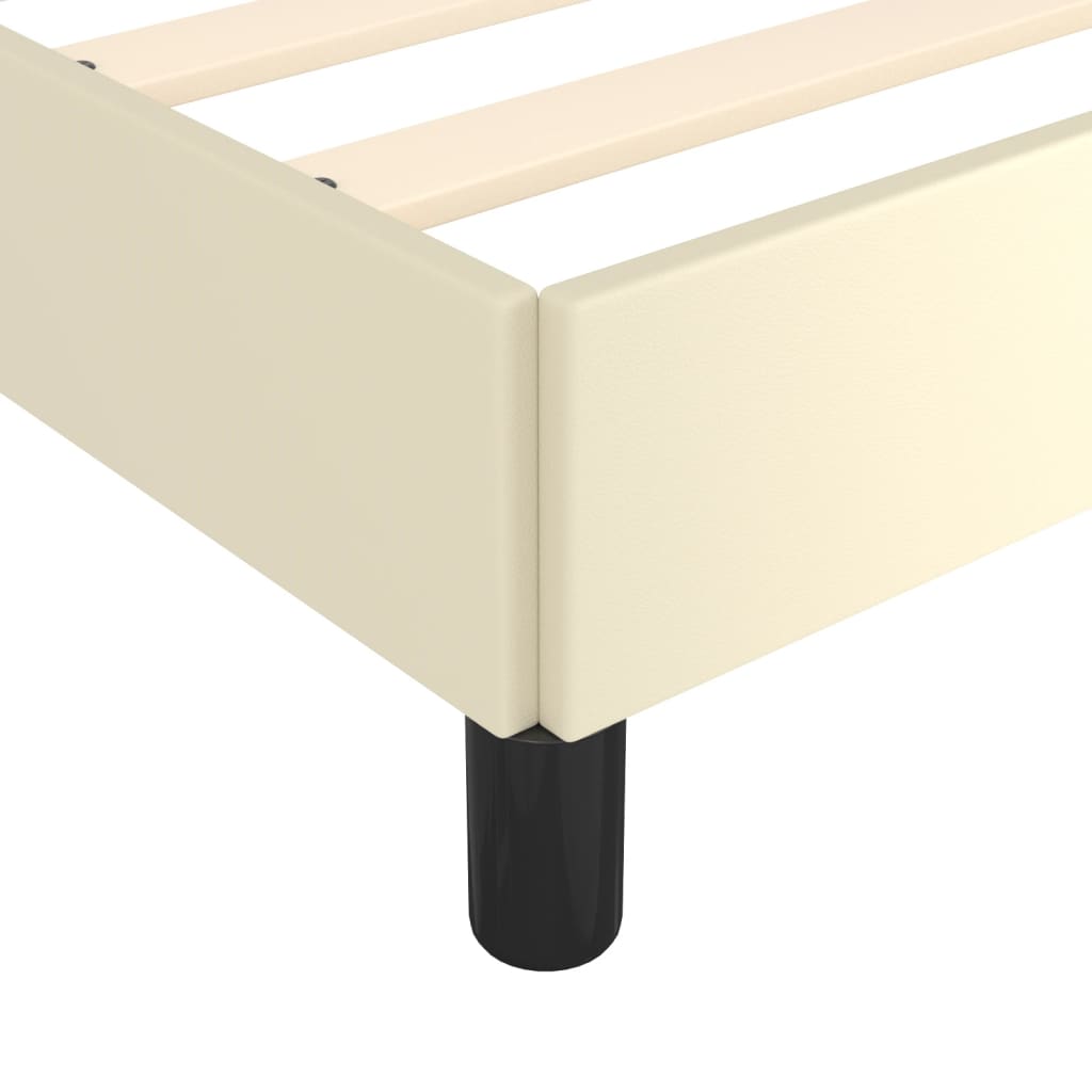 Okvir za krevet krem 80 x 200 cm od umjetne kože