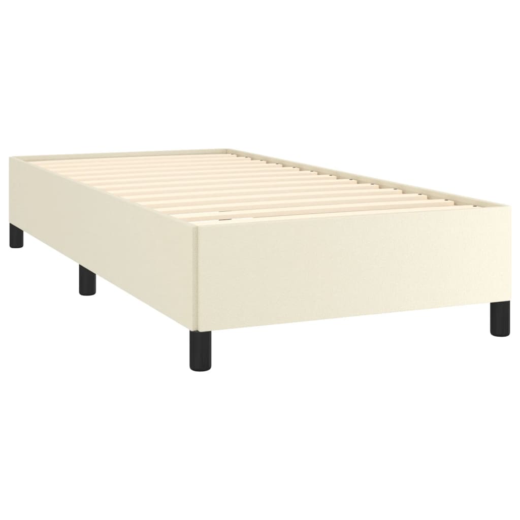 Okvir za krevet krem 90x200 cm od umjetne kože