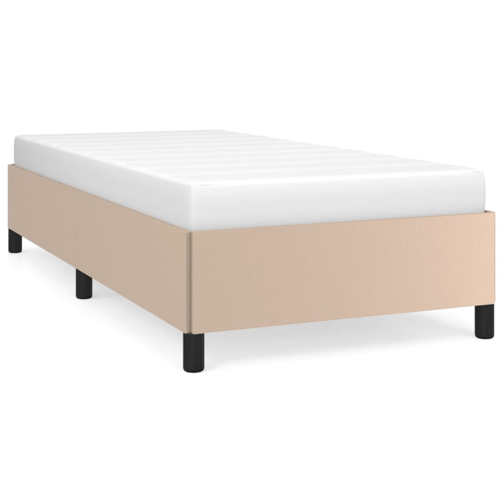 Okvir za krevet boja cappuccina 100x200 cm umjetna koža