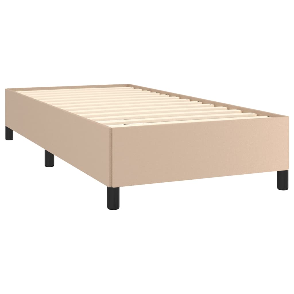 Okvir za krevet boja cappuccina 100x200 cm umjetna koža
