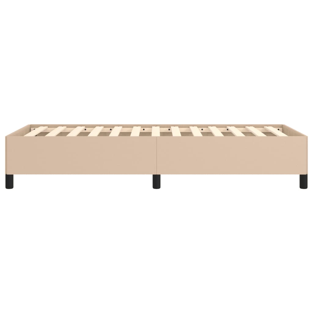 Okvir za krevet boja cappuccina 100x200 cm umjetna koža