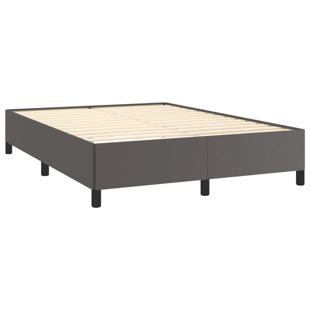 Okvir za krevet sivi 140x190 cm od umjetne kože
