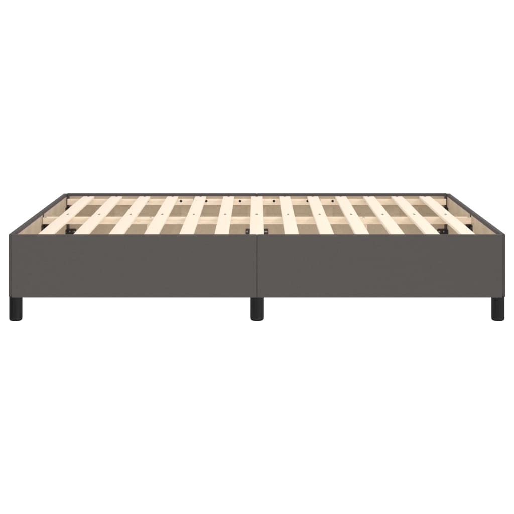 Okvir za krevet sivi 140x190 cm od umjetne kože