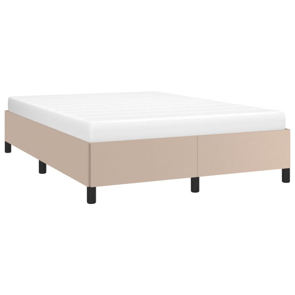 Okvir za krevet boja cappuccina 140x190 cm od umjetne kože