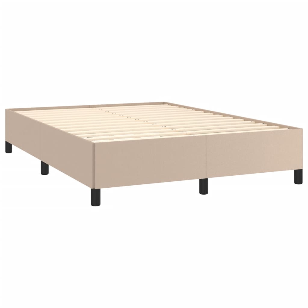 Okvir za krevet boja cappuccina 140x190 cm od umjetne kože