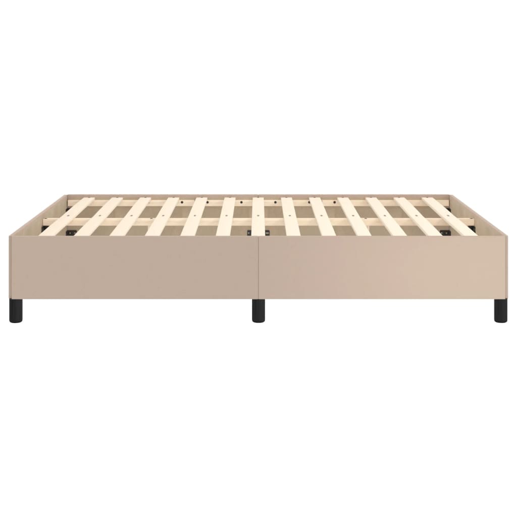 Okvir za krevet boja cappuccina 140x190 cm od umjetne kože