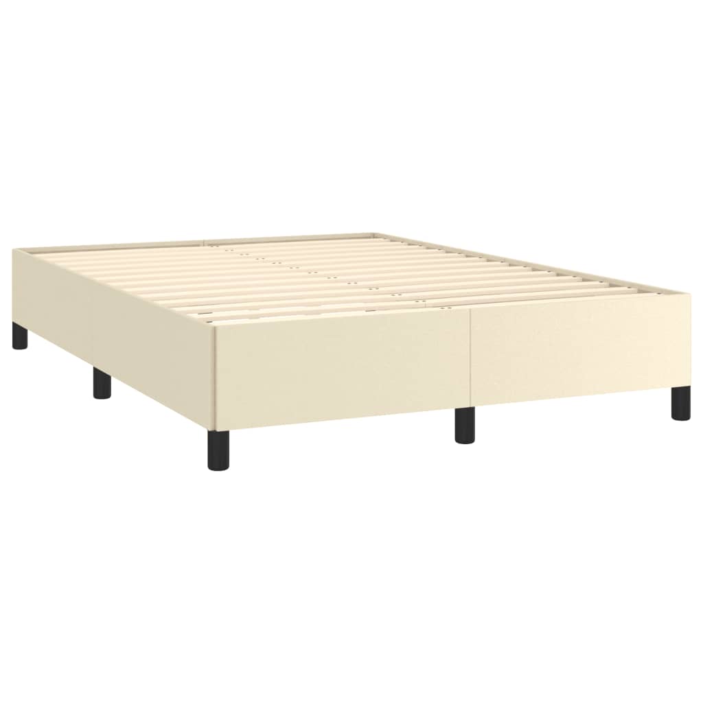 Okvir za krevet krem 140x200 cm od umjetne kože