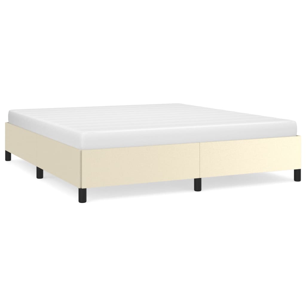 Okvir za krevet krem 160x200 cm od umjetne kože