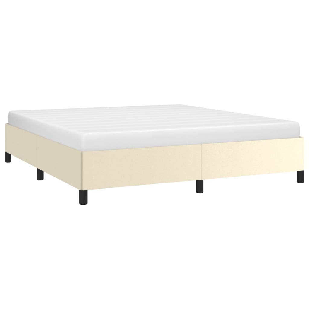 Okvir za krevet krem 160x200 cm od umjetne kože