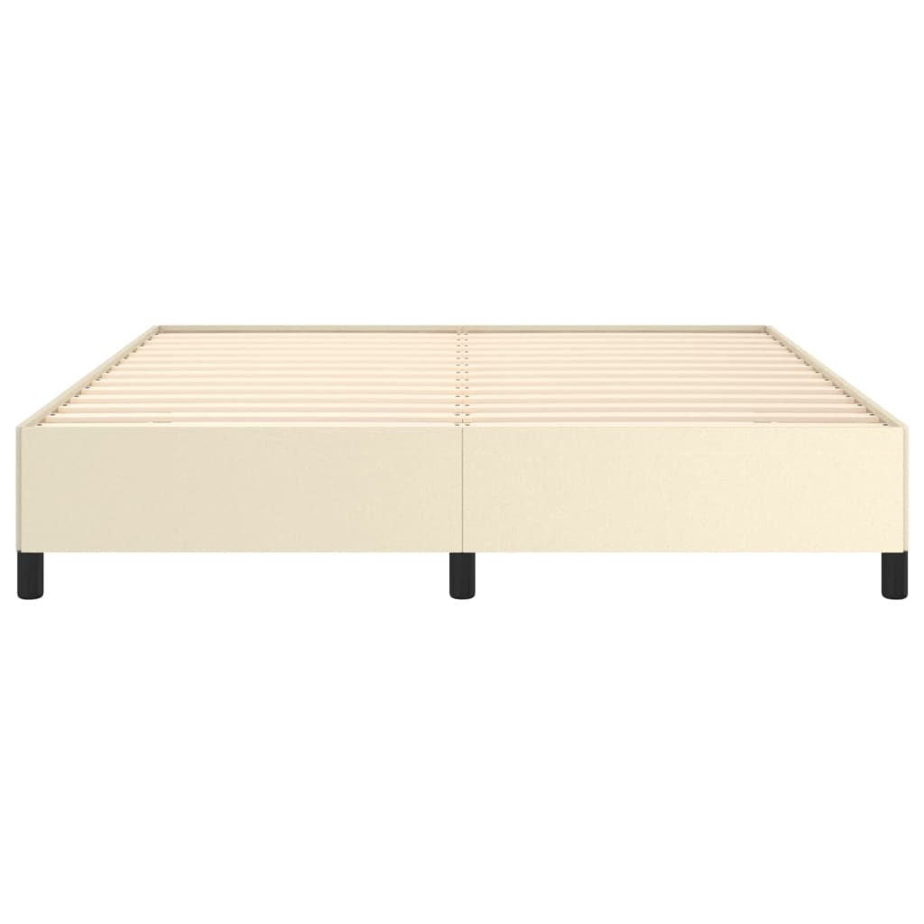 Okvir za krevet krem 160x200 cm od umjetne kože