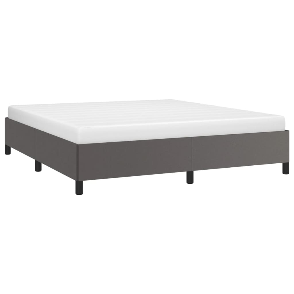 Okvir za krevet sivi 180x200 cm od umjetne kože