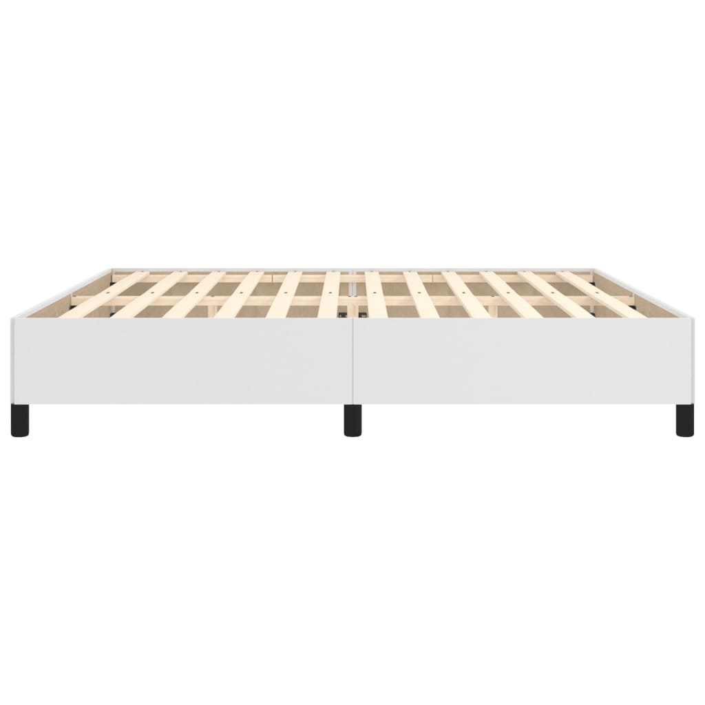 Okvir za krevet bijela 200x200 cm od umjetne kože