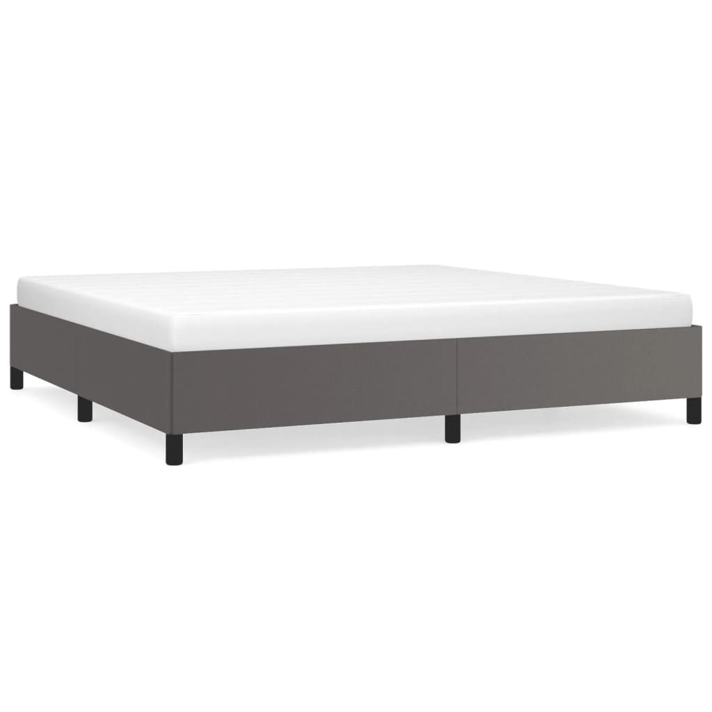 Okvir za krevet sivi 200x200 cm od umjetne kože