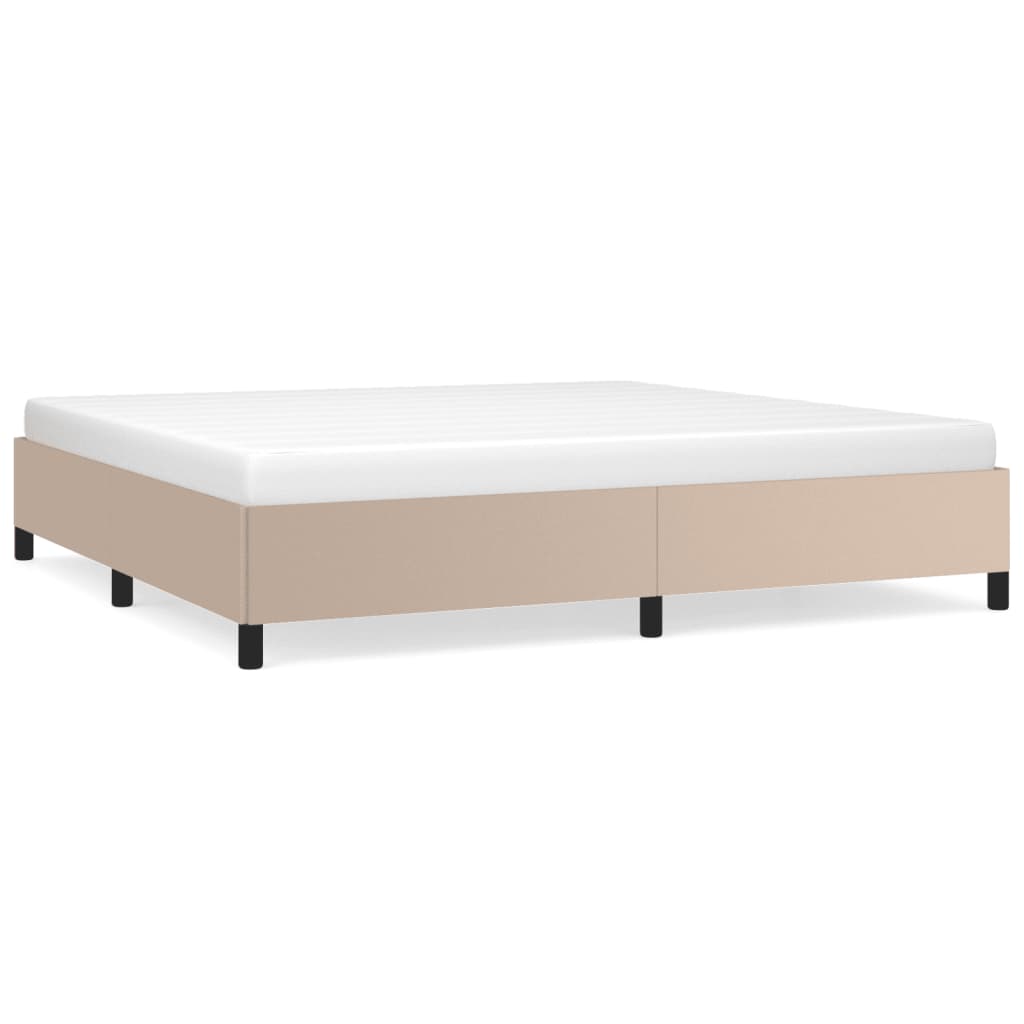 Okvir za krevet boja cappuccina 200x200 cm od umjetne kože