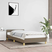 Okvir kreveta s uzglavljem bez madraca 90x190 cm od tkanine