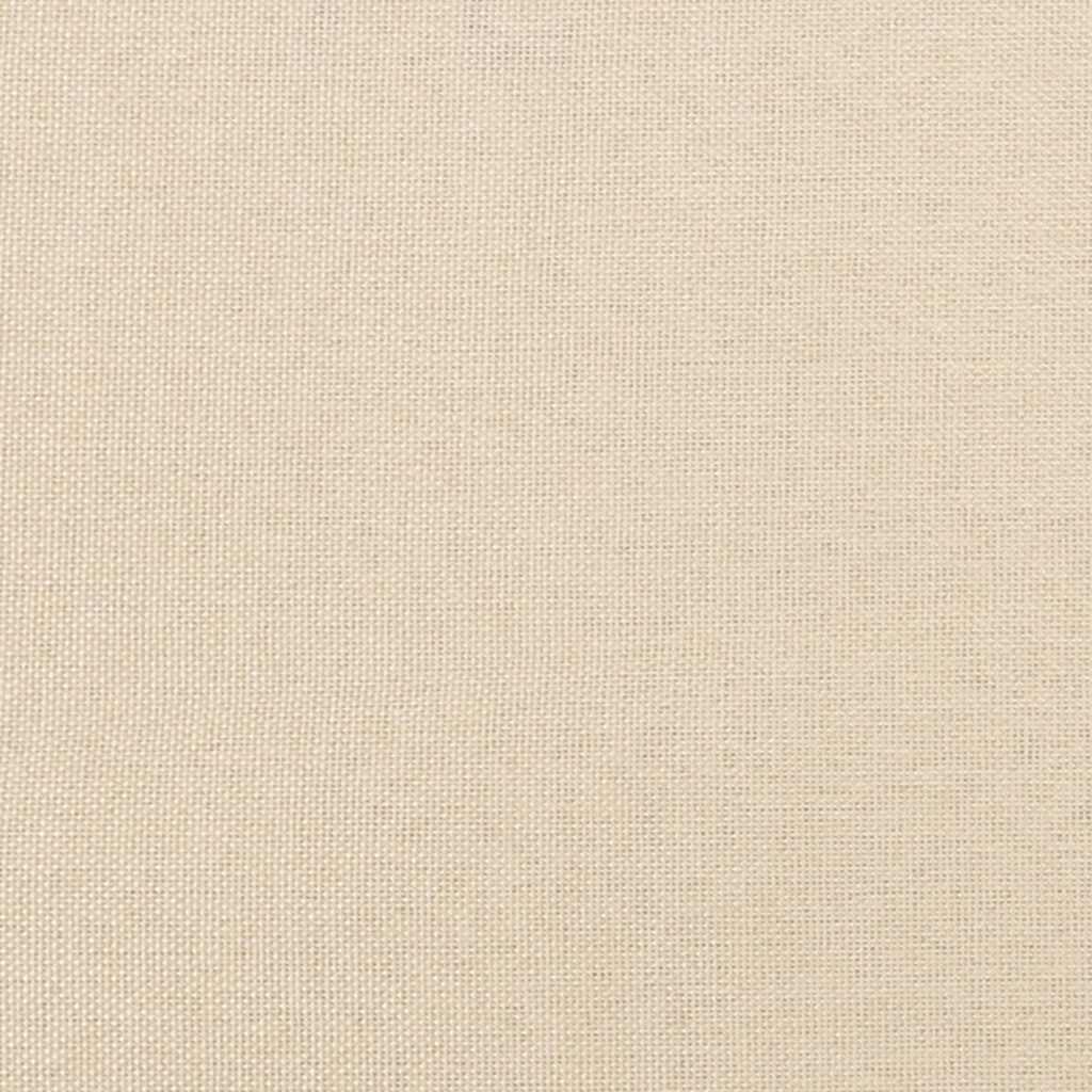 Okvir za krevet bez madraca krem 200x200 cm od tkanine