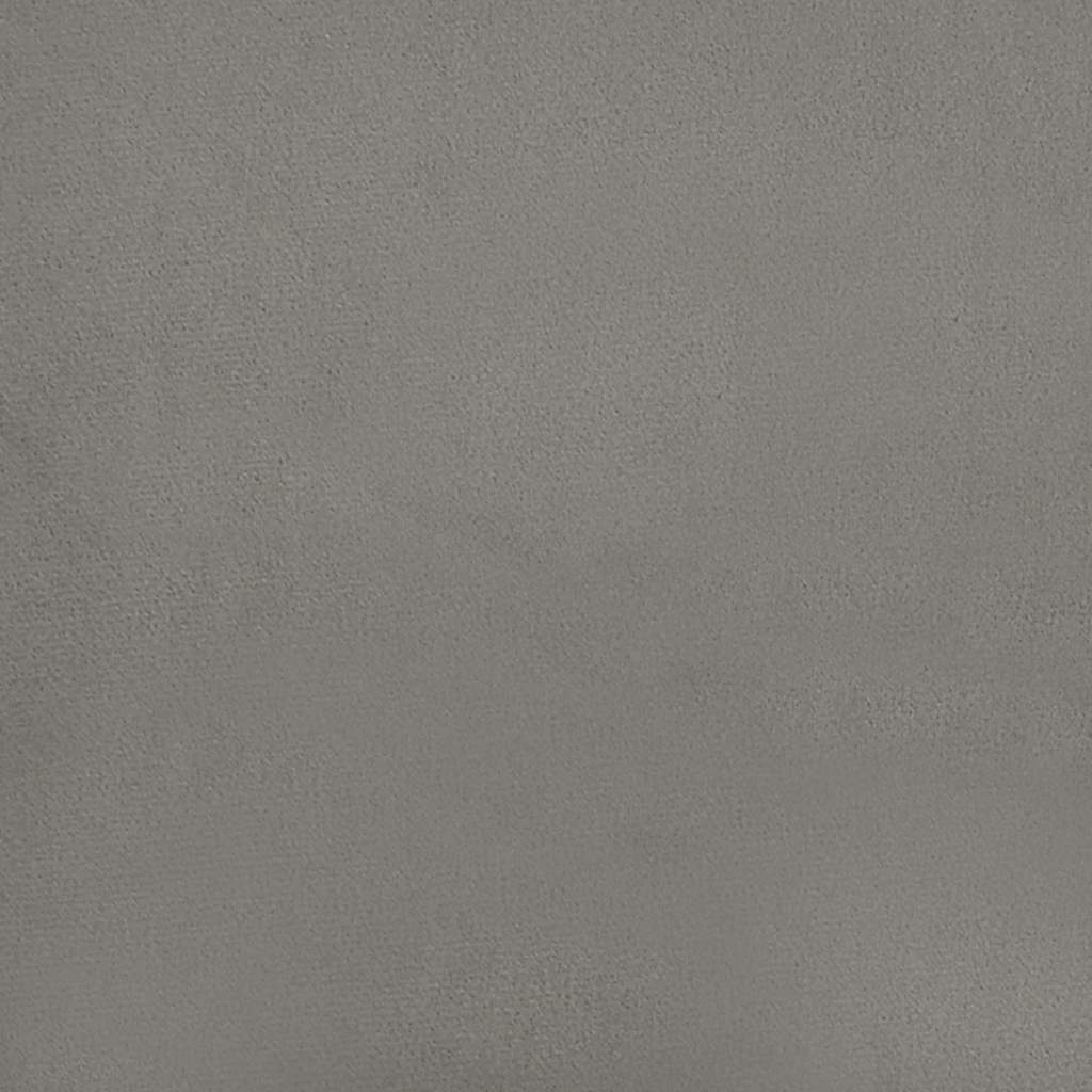 Okvir kreveta bez madraca svjetlosivi 90x200 cm baršunasti