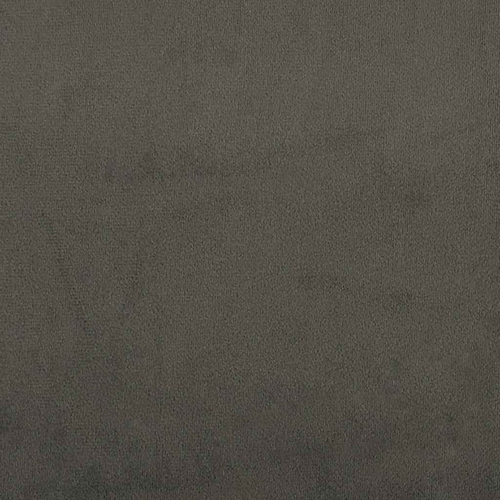 Okvir kreveta bez madraca tamnosivi 140 x 200 cm baršunasti