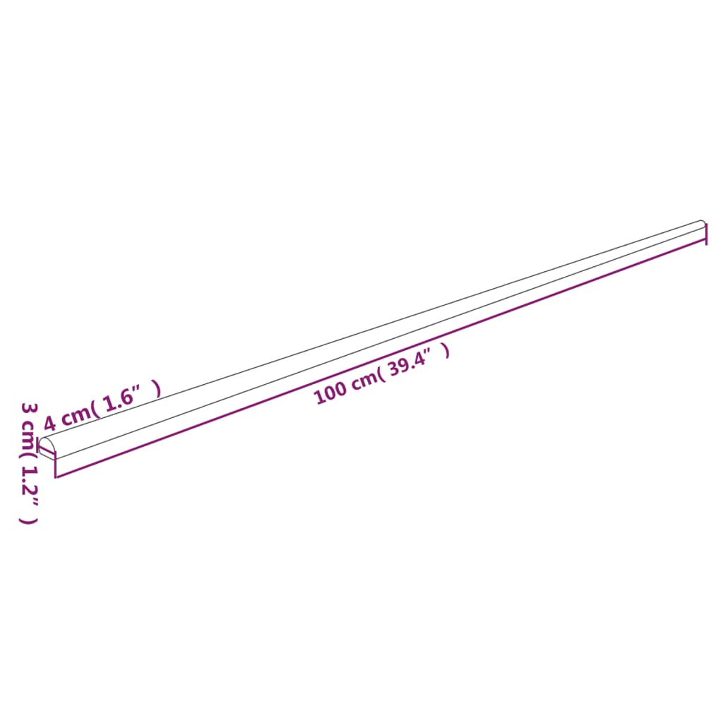 Kutni štitnici 2 kom žuto-crni 4 x 3 x 100 cm PU