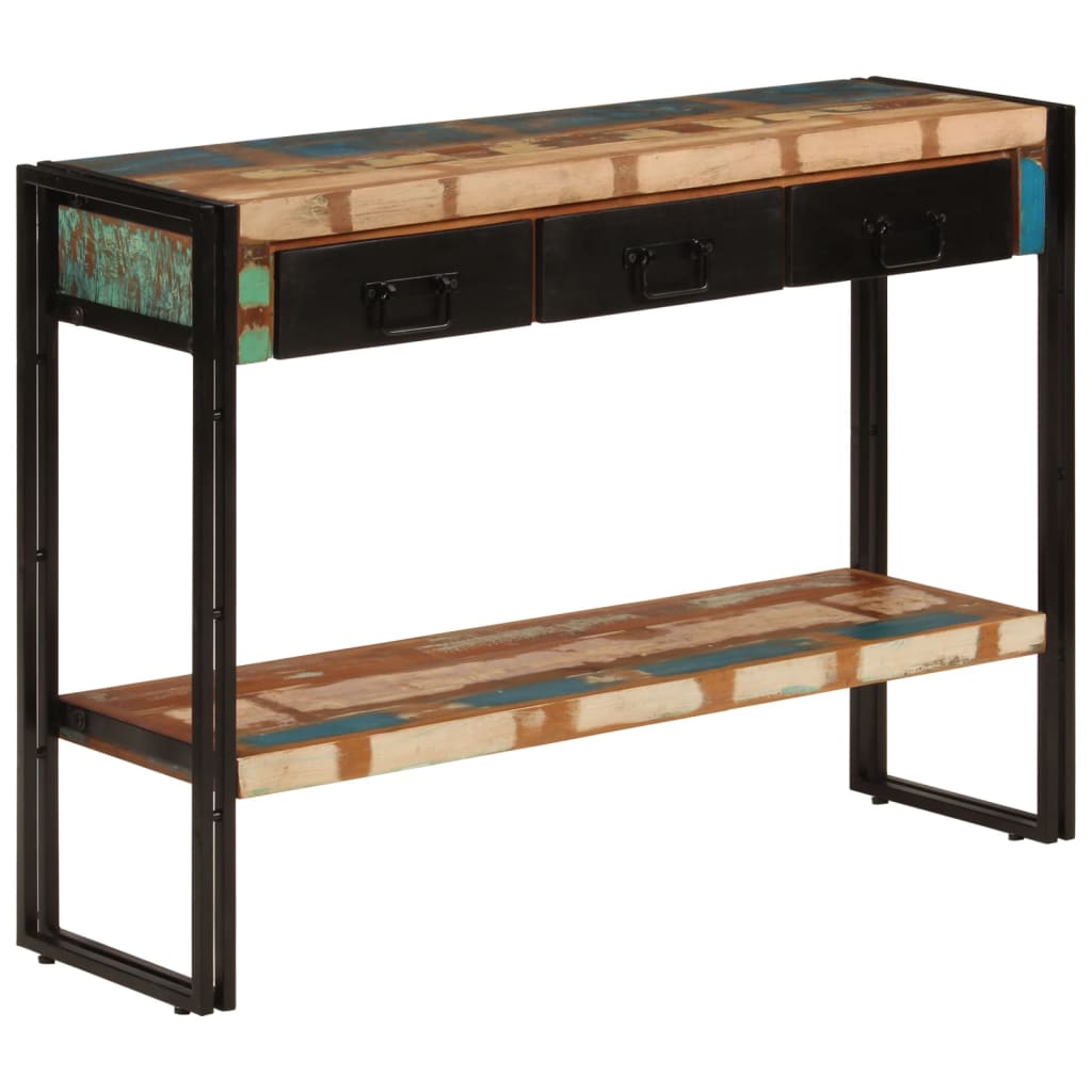 Konzolni stol 110 x 30 x 76 cm od masivnog obnovljenog drva