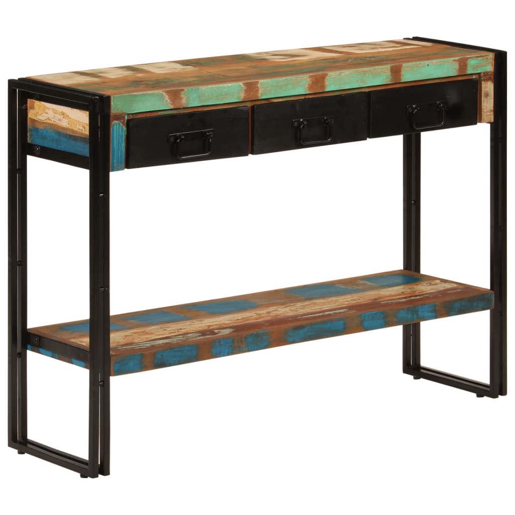Konzolni stol 110 x 30 x 76 cm od masivnog obnovljenog drva