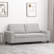 Dvosjed svjetlosivi 140 cm od mikrovlakana