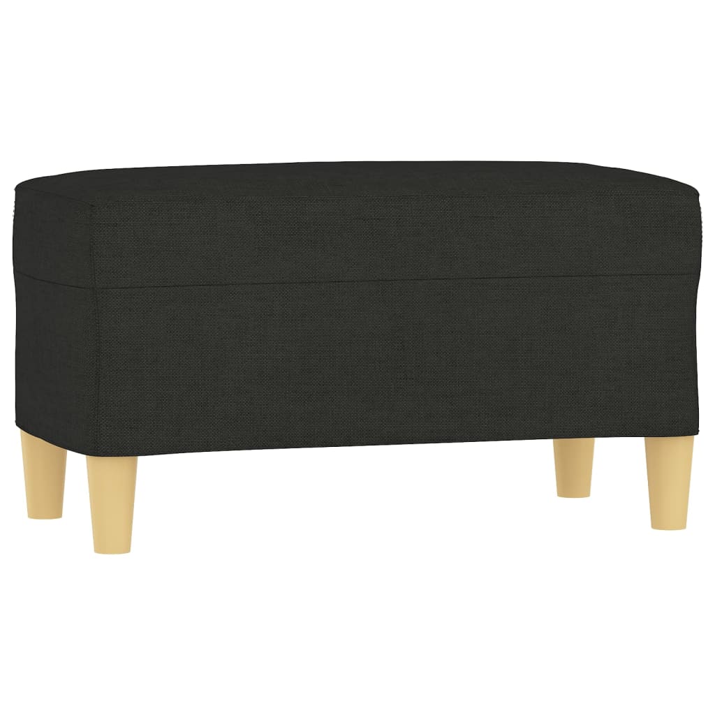 Klupa crna 70x35x41 cm od tkanine