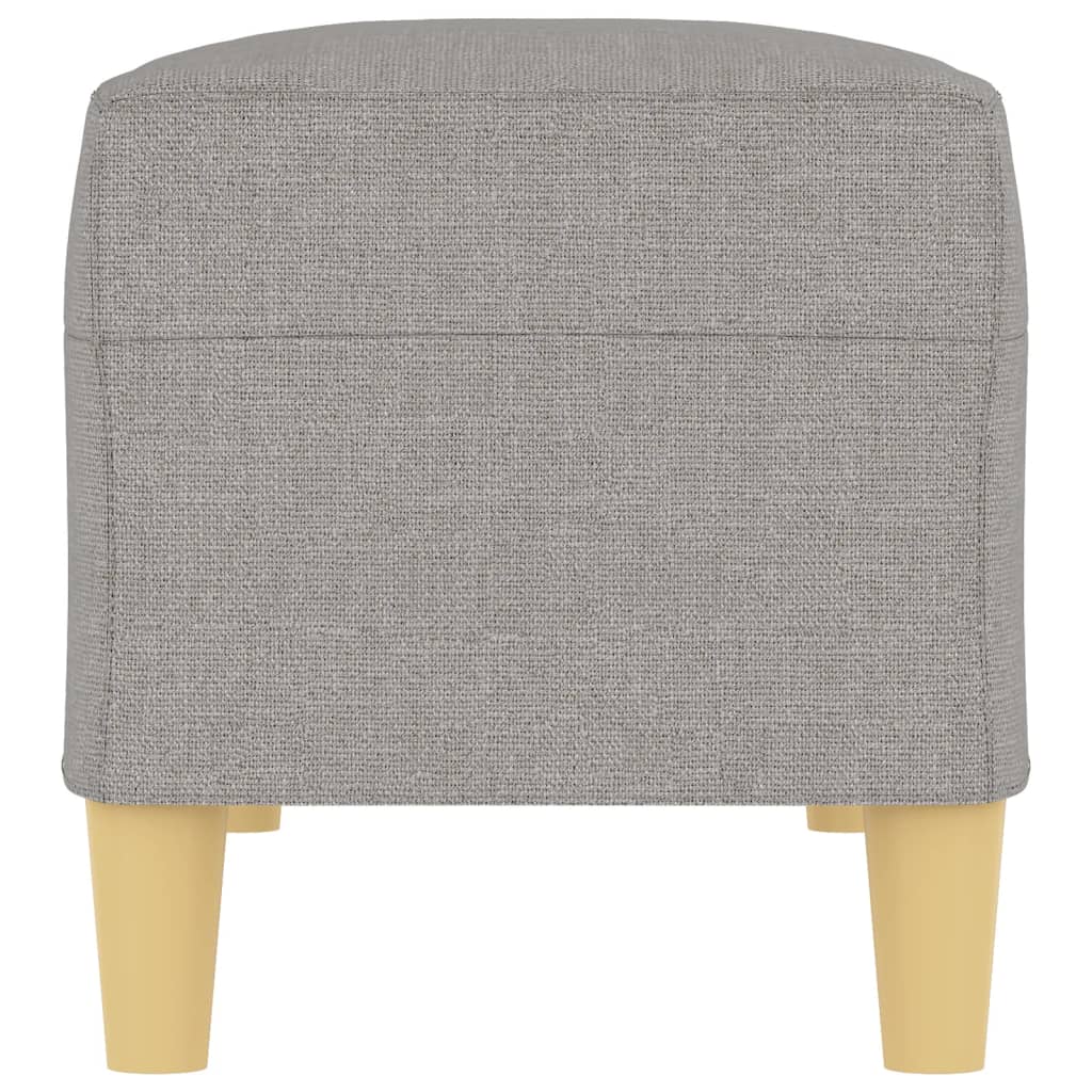 Klupa svjetlosiva 100 x 35 x 41 cm od tkanine
