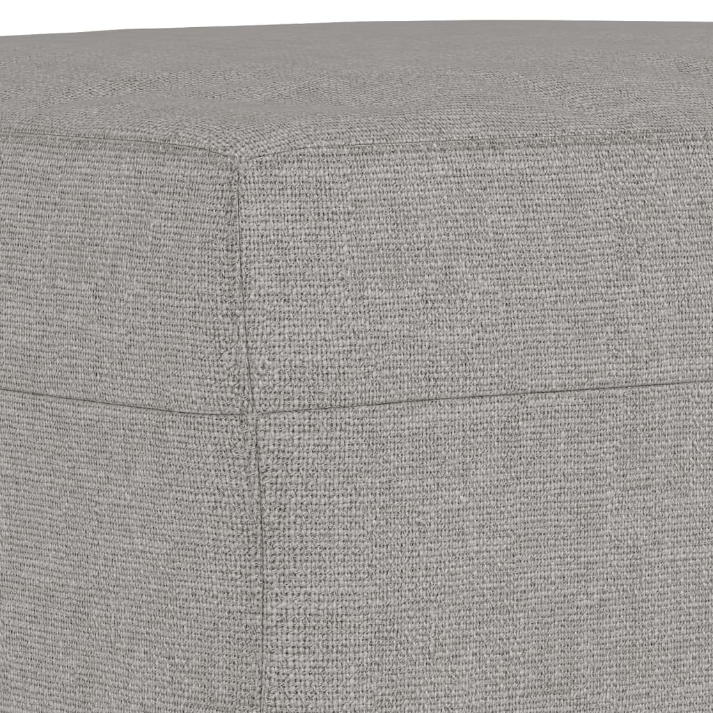 Klupa svjetlosiva 100 x 35 x 41 cm od tkanine