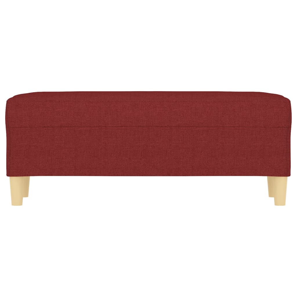 Klupa Crvena boja vina 100x35x41 cm od tkanine
