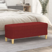Klupa Crvena boja vina 100x35x41 cm od tkanine
