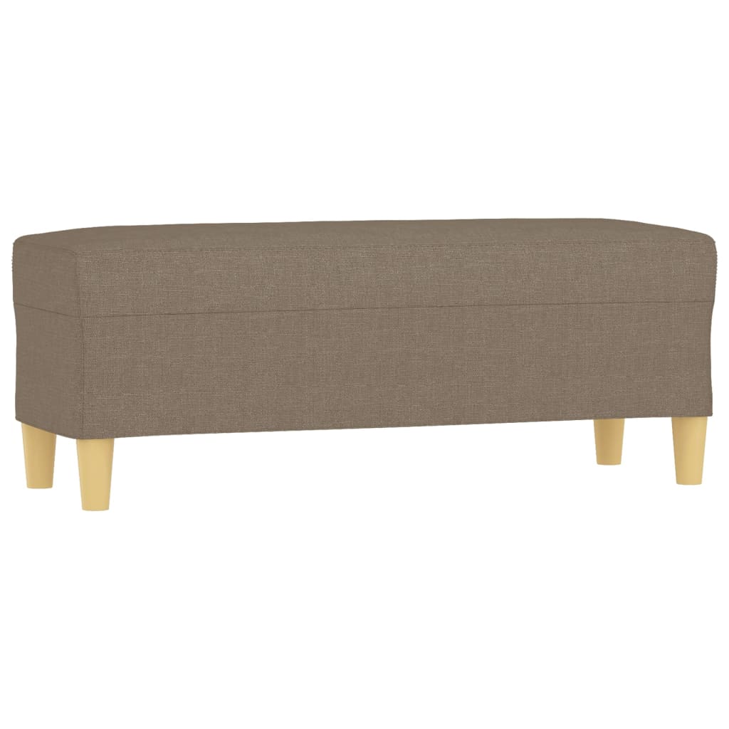 Klupa smeđesiva 100x30x30 cm od tkanine