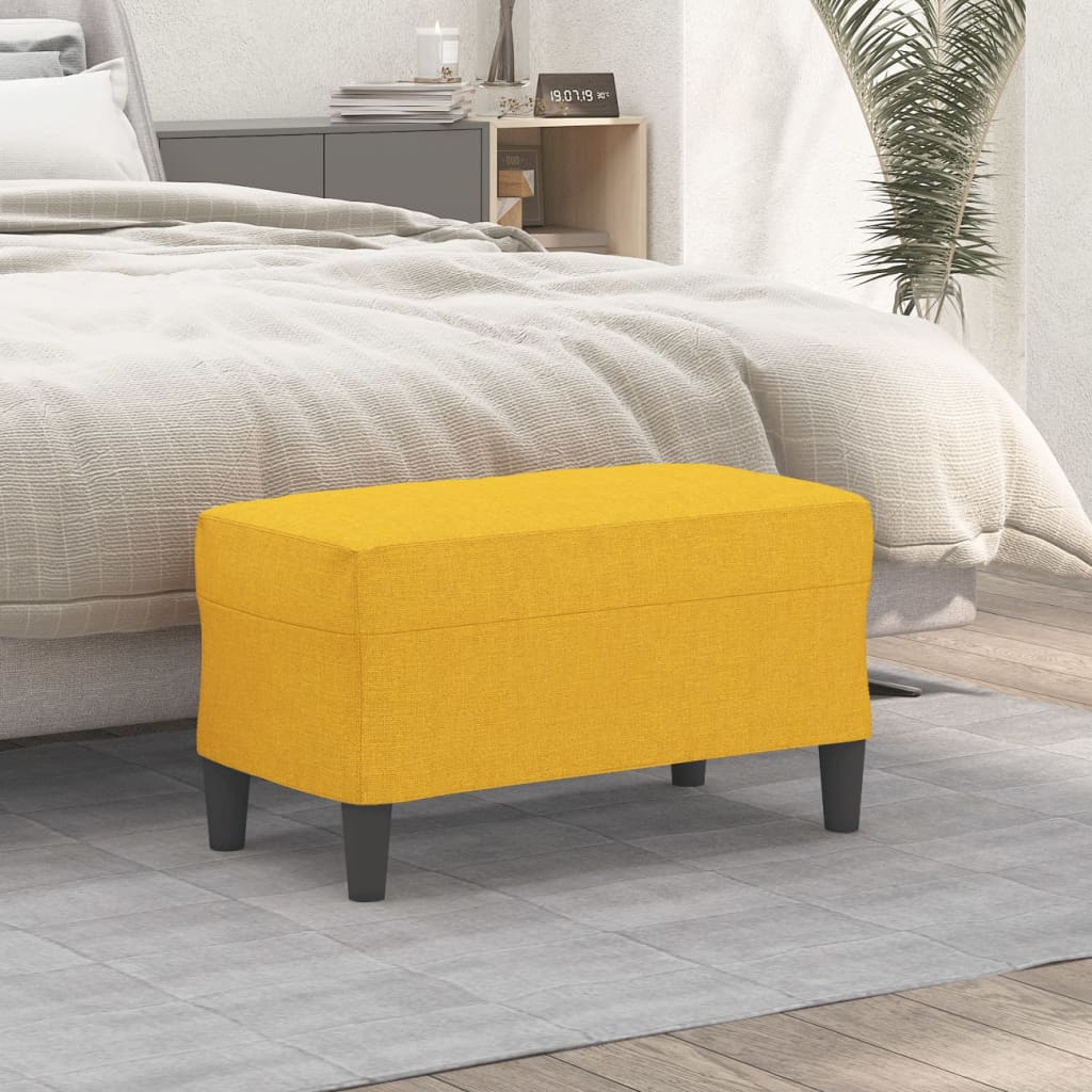 Klupa Svjetložuta 70 x 35 x 41 cm od tkanine