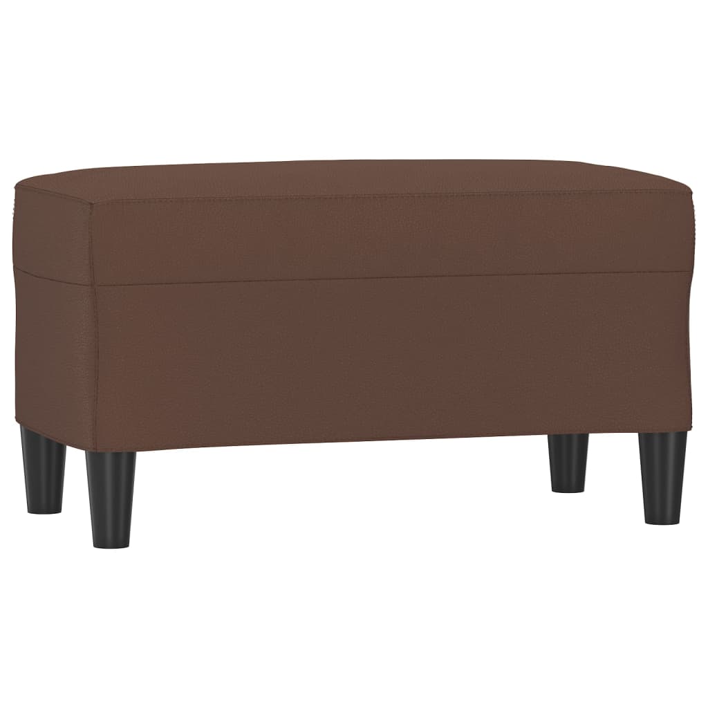Klupa smeđa 70 x 35 x 41 cm od umjetne kože