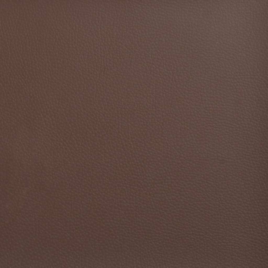 Klupa smeđa 70 x 35 x 41 cm od umjetne kože