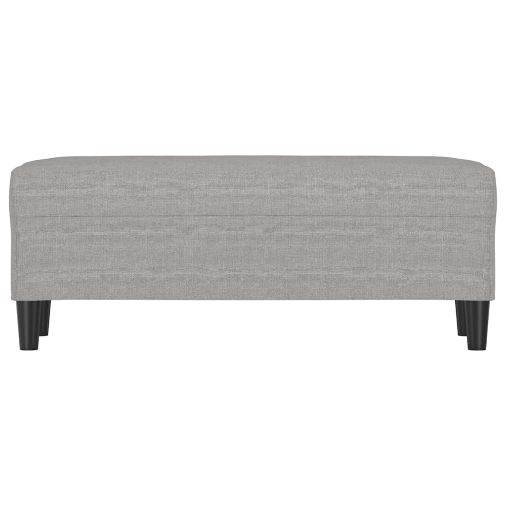 Klupa svjetlosiva 100 x 35 x 41 cm od tkanine