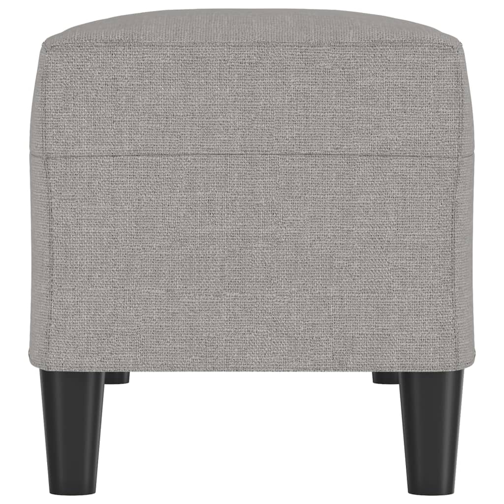 Klupa svjetlosiva 100 x 35 x 41 cm od tkanine
