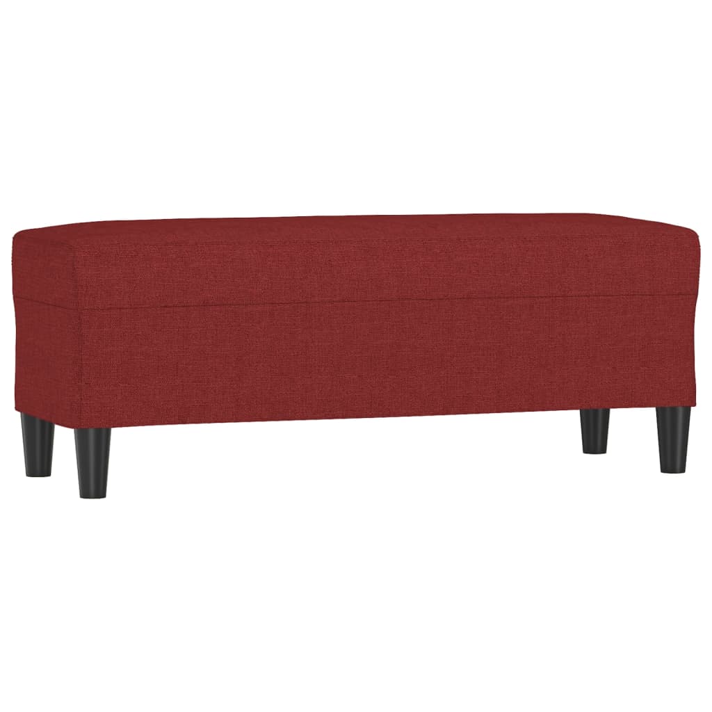 Klupa Crvena boja vina 100x35x41 cm od tkanine