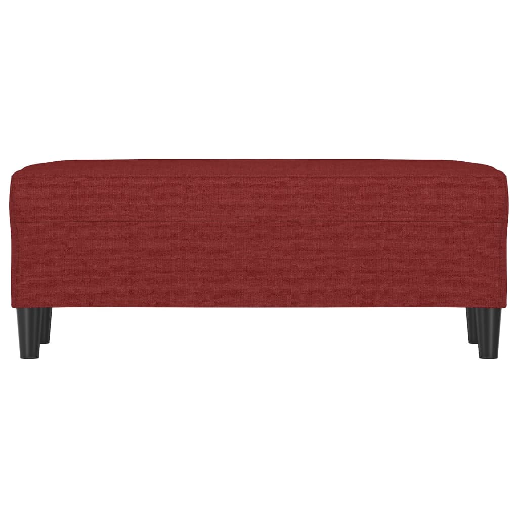Klupa Crvena boja vina 100x35x41 cm od tkanine