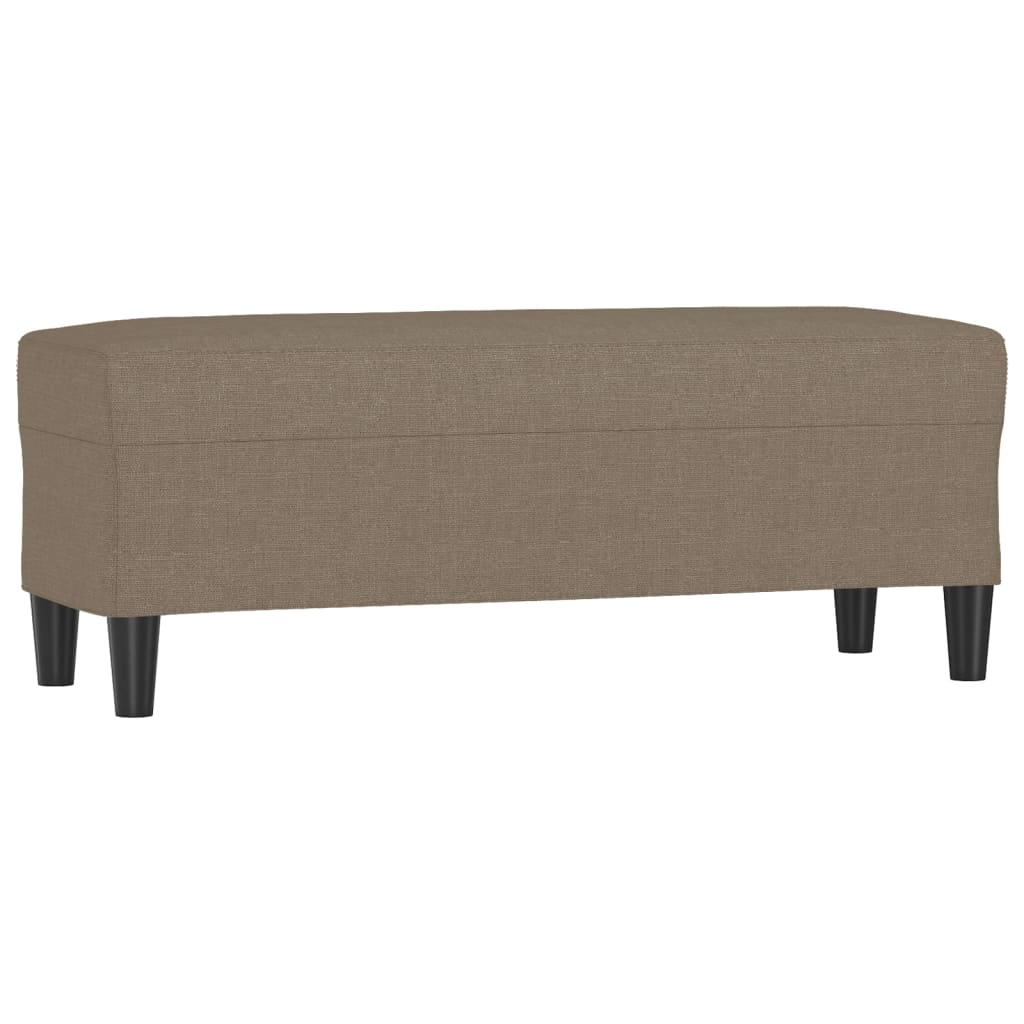 Klupa smeđesiva 100x30x30 cm od tkanine