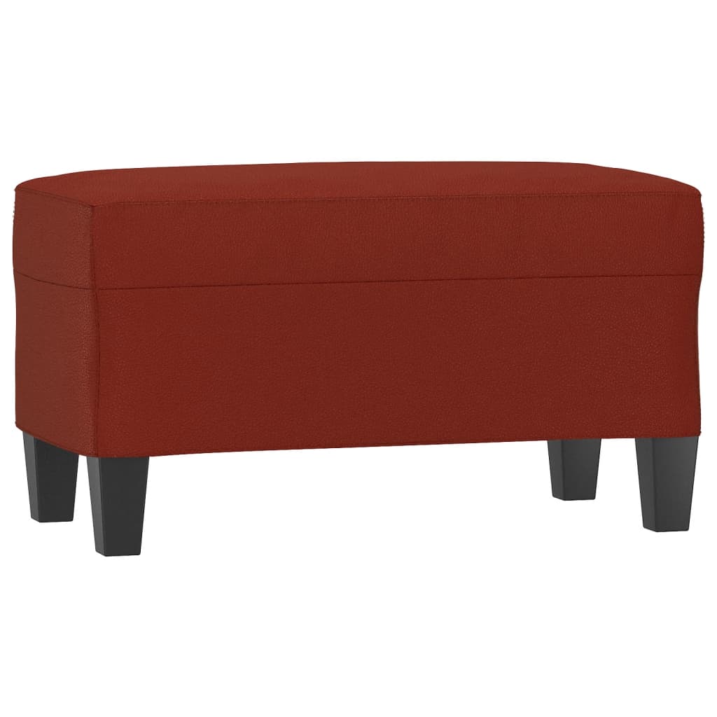 Klupa crvena boja vina 70 x 35 x 41 cm od umjetne kože